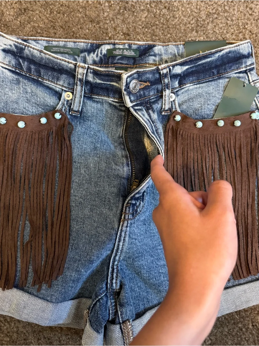 DIY Wild Fable Highest-Rise Denim Shorts Size 6